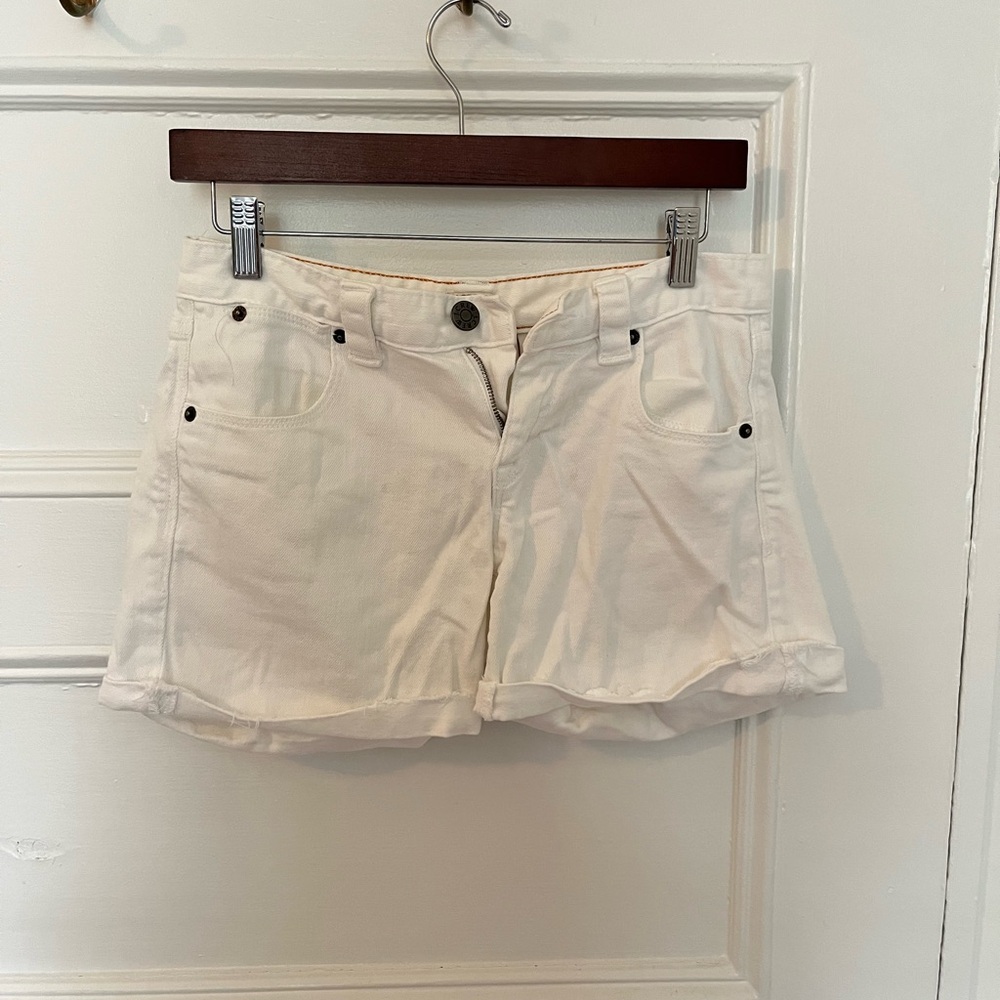J. Crew White Denim Shorts
